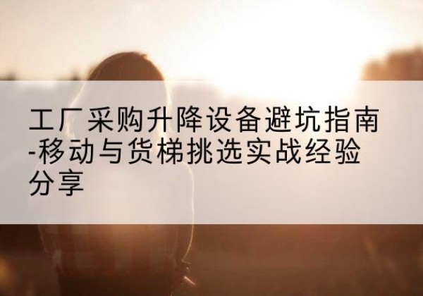 广汉移动式升降机怎么选-工厂采购升降设备避坑指南-移动与货梯挑选实战经验分享