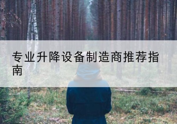 广汉电动剪叉升降平台厂家-专业升降设备制造商推荐指南